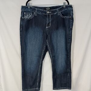 EUC Zco Jeans Premium Rhinestones Bootcut Wide Leg  Women's Size 20W